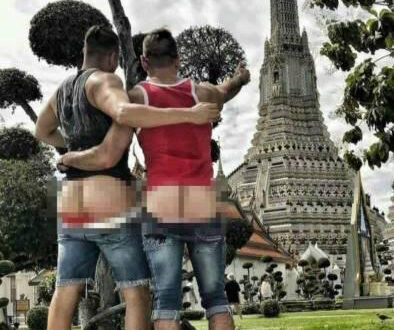 Геи из США арестованы в Таиланде за фото с обнаженными ягодицами на фоне храма