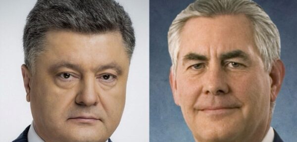 Порошенко и Тиллерсон обсудили миротворцев на Донбассе