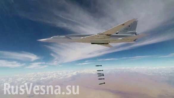 Russian Air Forces conducted a strike on Abu-Kemal terrorists (VIDEO)