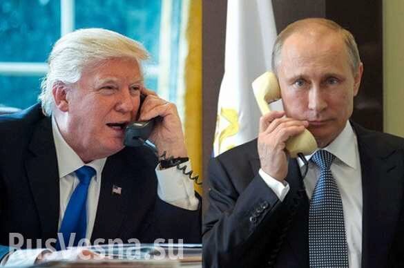 Трамп рассказал о «замечательном» разговоре с Путиным