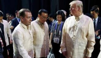 У нас было общение: Медведев рассказал о встрече с Трампом на Филиппинах
