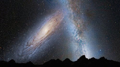 Учёные зафиксировали крупное столкновение галактик