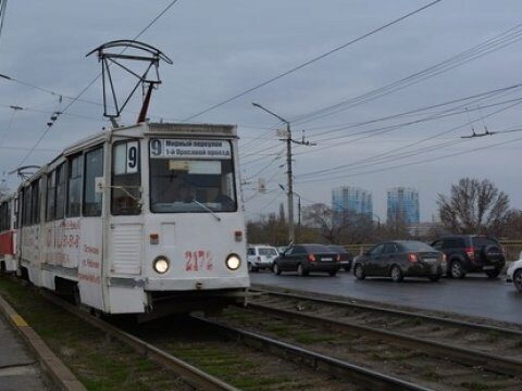 В Саратове встали трамваи маршрута №9