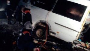 В Сети появилось первое видео с места смертельного ДТП с автобусом в Марий Эл?