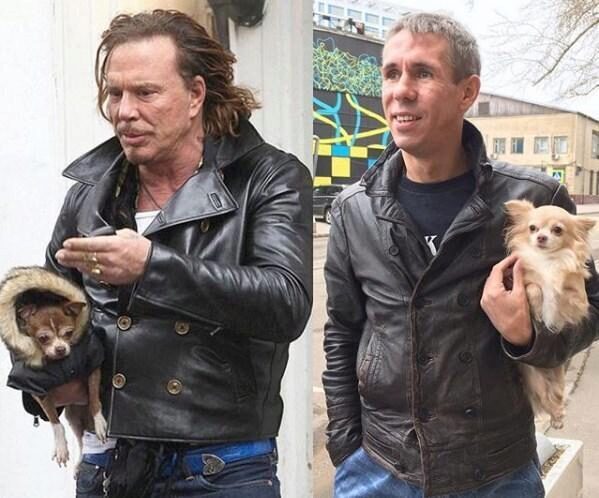 Алексей Панин опубликовал фото с собачкой, сравнив себя с Микки Рурком