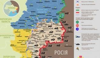Боевики прицельно бьют по позициям ВСУ: карта АТО