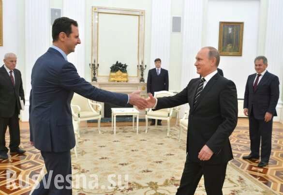 Мы наладим мирную жизнь в Сирии, — Путин Асаду (ВИДЕО)