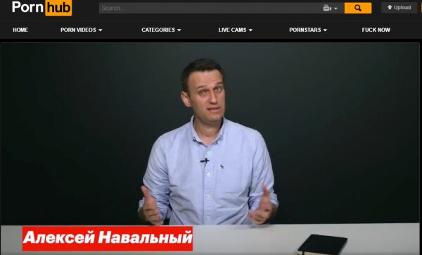 На PornHub перезалили удаленный с YouTube ролик с Навальным