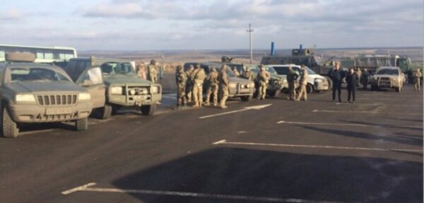 Опубликованы фото с места обмена в Донбассе