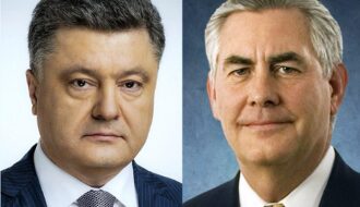 Порошенко и Тиллерсон скоординировали позиции по миротворцам ООН в Донбассе