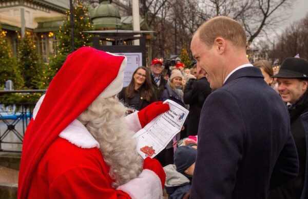 Принц Уильям продемонстрировал, что принц Джордж попросил у Санта-Клауса