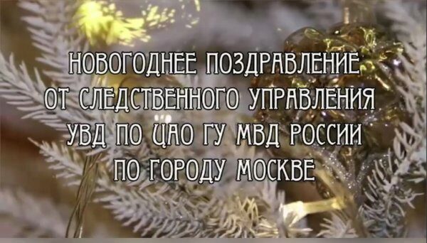 Руководители СУ МВД по Москве записали новогоднее обращение