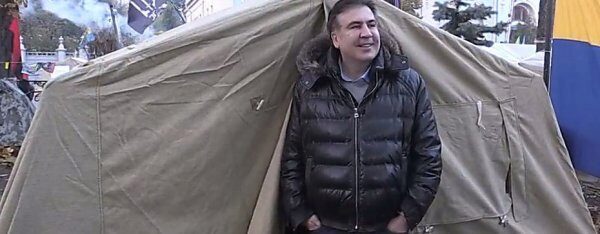 Саакашвили: Полиция совершила рейд на палаточный лагерь возле Рады