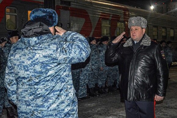 Сводный отряд свердловского гарнизона полиции вернулся из командировки на Северный Кавказ