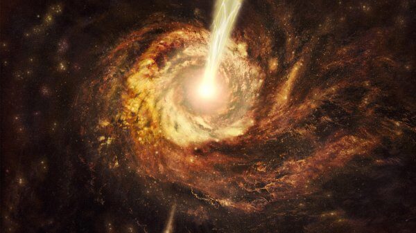 Ученые обнаружили рекордно древнюю и огромную черную дыру