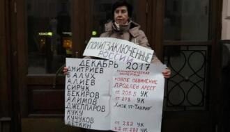 В Москве прошла акция в поддержку украинских политзаключенных