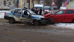 Во Владимире полицейская машина попала в массовое ДТП