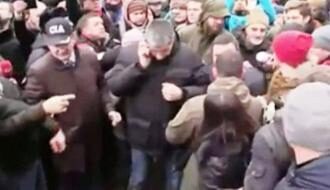 Активисты напали на главу Нацполиции в Киевской области во время митинга