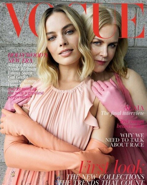 Актрисы Николь Кидман и Марго Робби снялись для обложки Vogue