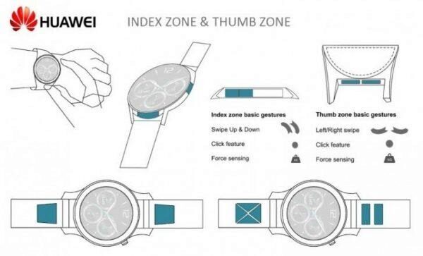 Huawei запатентовала часы с сенсорной рамкой (ФОТО)