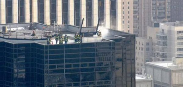 На крыше Trump Tower в Нью-Йорке произошел пожар