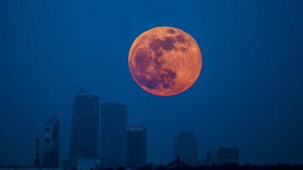 NASA организовало прямую трансляцию лунного затмения и суперлуния