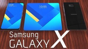 Samsung показала телефон с запатентованным «обёрточным» экраном