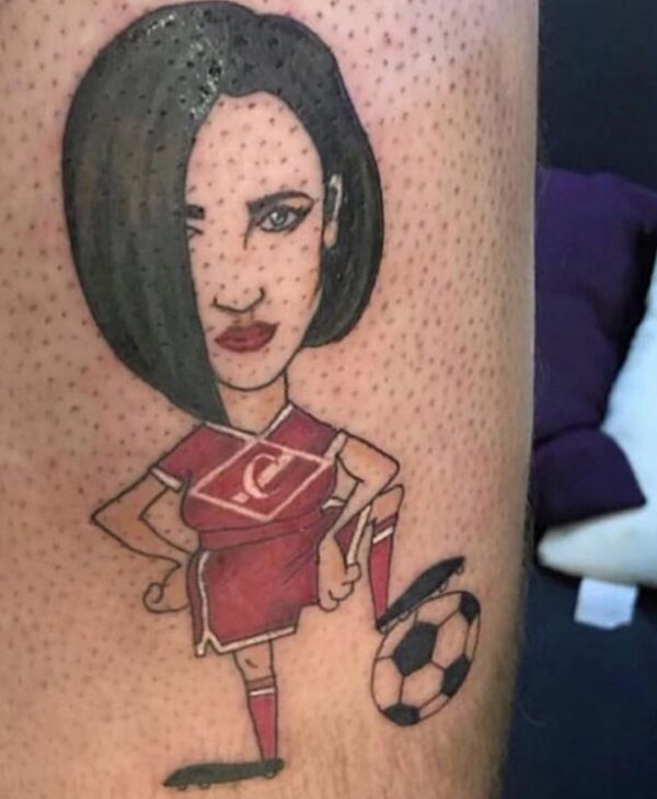 Татуировка с портретом Ольги Бузовой украсила тело очередного фаната