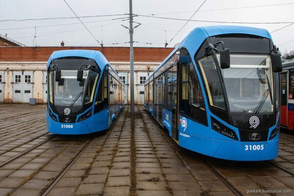 Трамвайный парк Москвы пополнился новыми трамваями «Витязь-М»