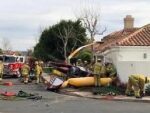 В Калифорнии на жилой дом упал вертолет: 3 погибших