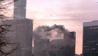 В Нью-Йорке горит небоскреб Трампа: появилось первое видео