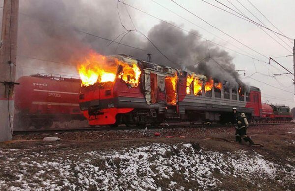 В Приморье сгорел железнодорожный вагон, погиб мужчина