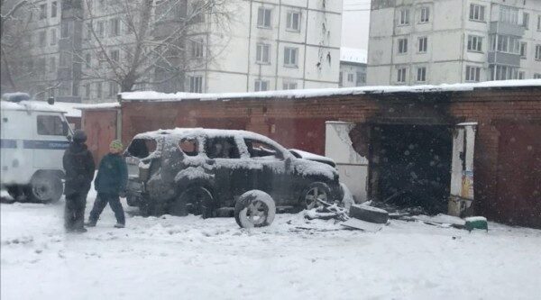 В Бийске в гараже взорвался автомобиль при попытке угона