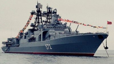 В сети появилось видео учебного запуска ракет с корабля «Адмирал Виноградов»