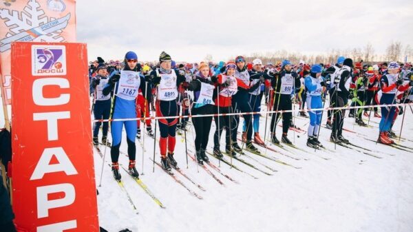 Впервые в «Лыжне России» участвует четвероногий спортсмен