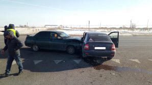 Две легковушки жестко столкнулись на трассе в Рязанской области