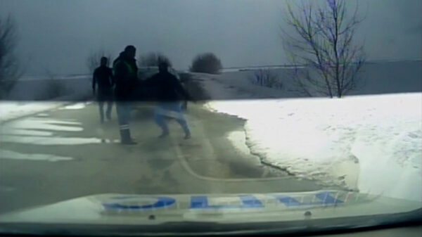 Жесткое нападение на инспектора ДПС в Липецкой области попало на видео