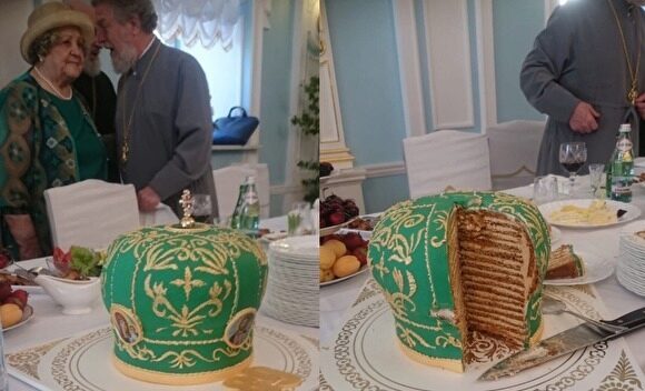 Садальский опубликовал фото торта в виде митры с иконами и поблагодарил «Святейшего»