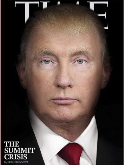 Центральный американский журнал побаловался гибридным портретом Трампа и Путина
