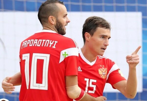 Сборная России по пляжному футболу уверенно переиграла сборную Польши на домашнем этапе Евролиги