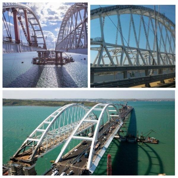 Строительство железнодорожной части Крымского моста опережает план
