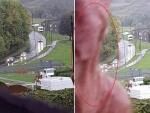 В Шеффилде камера случайно засняла розового инопланетянина