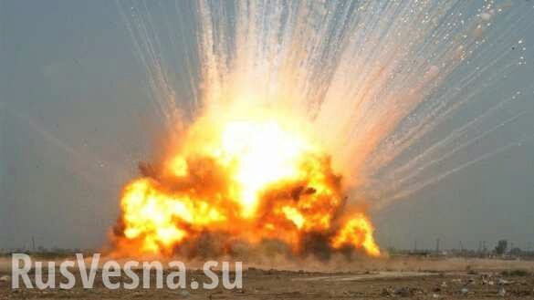 Взрыв на объекте ВСУ на Донбассе