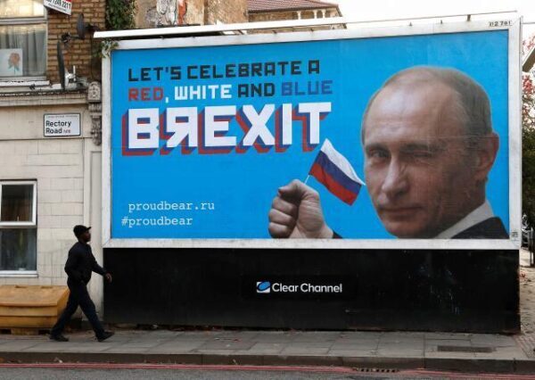 Портреты Путина на рекламных щитах всполошили жителей Лондона