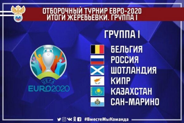 Стали известны соперники сборной России за выход на Евро-2020