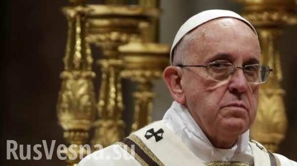 Папа Римский обеспокоен ситуацией на Донбассе