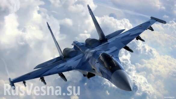 Су-27 жёстко отогнал истребитель НАТО от правительственного борта (ВИДЕО)
