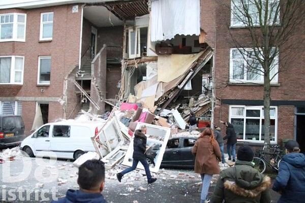 В Гааге взорвался и обрушился дом в три этажа