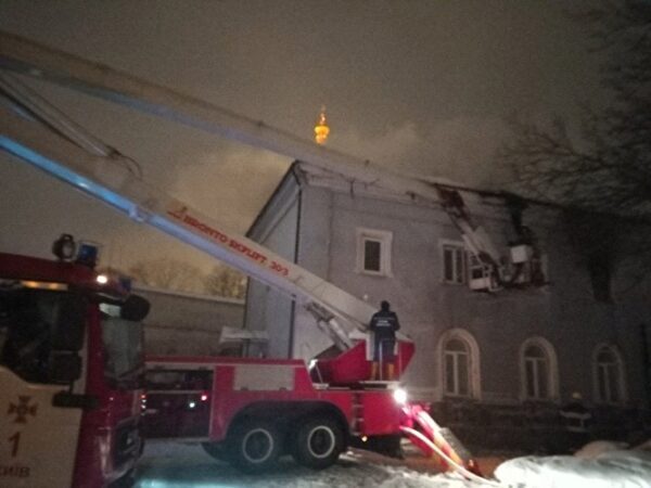 В здании Киево-Печерской лавры произошел пожар