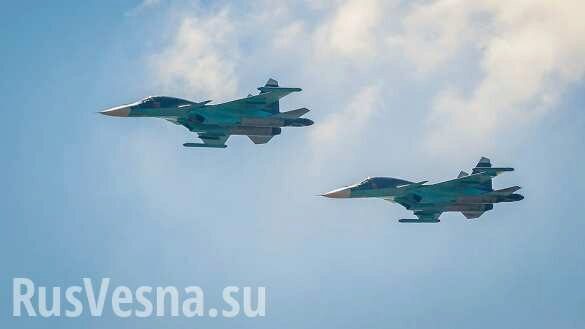 Самолёты ВКС России наносят удары по боевикам в Сирии